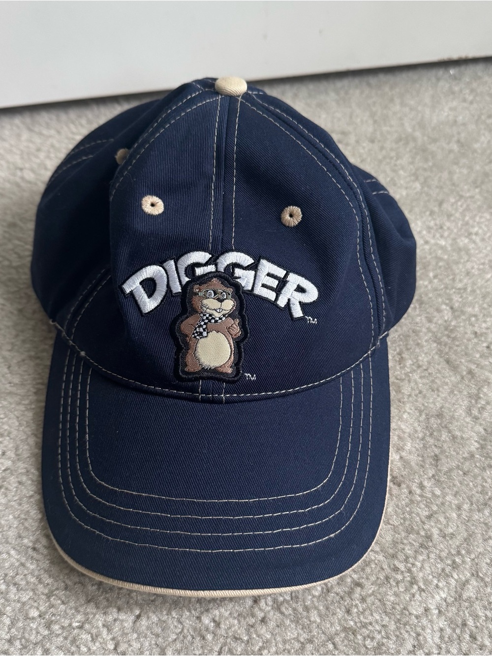 Digger NASCAR on Fox Hat Cap Blue Chase Authentics Adjustable Strap Racing Men’s